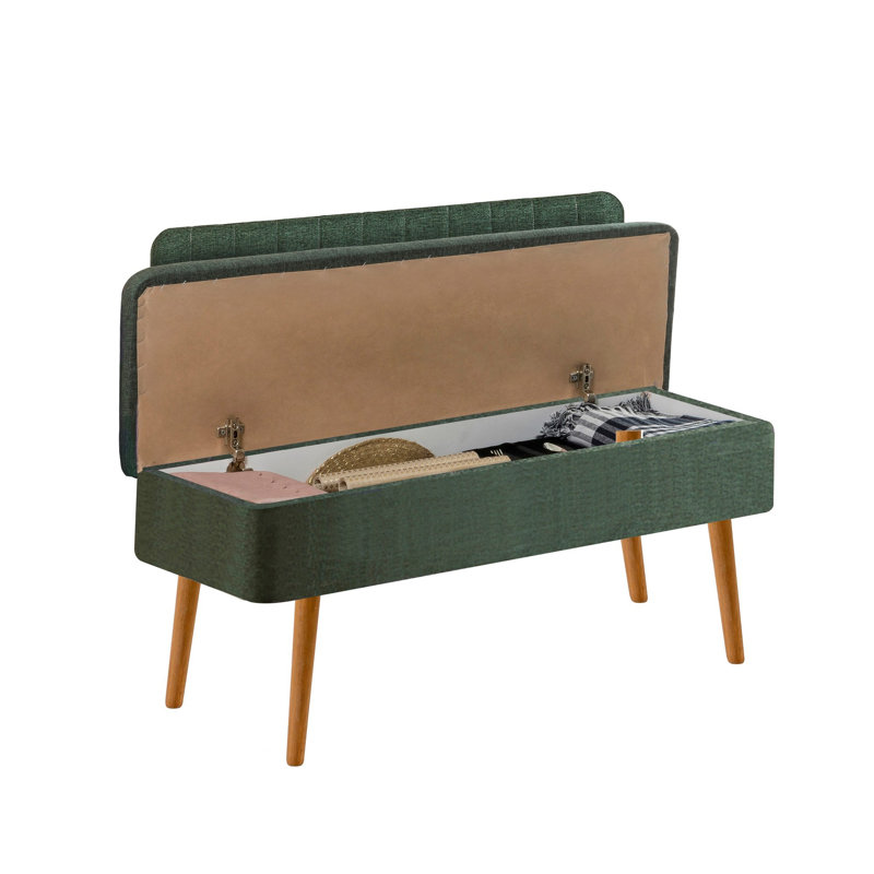 Modern Bank Table, Atlantic Pine & Green, 43.3 x 32.5 x 15.7 inches | 100% Melamine Coated Particle Board, PVC Legs, Thickness: 0.7 inches | Stylish Addition to Any Home or Office, Durable & Functional Design