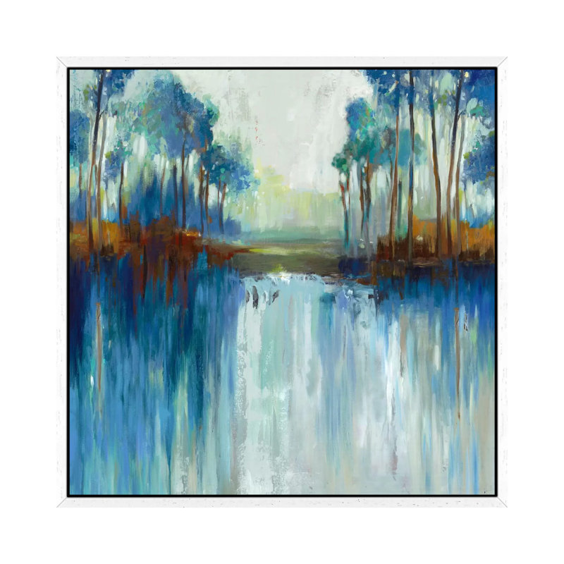 Late Summer Landscape by Allison Pearce - Painting on Canvas, White Framed Canvas, 93.98 cm H x 93.98 cm W
