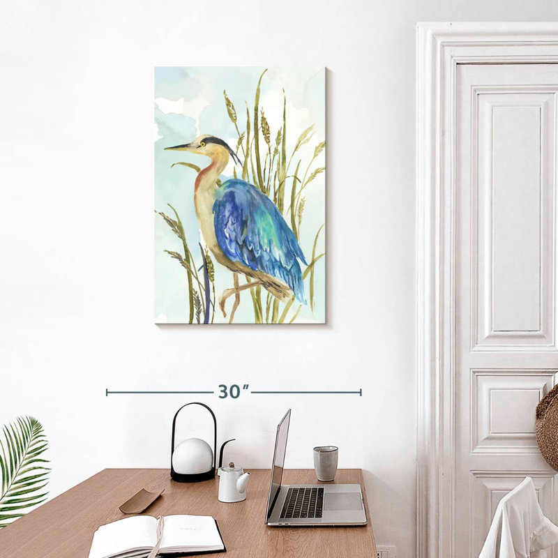 Brampt Little Blue Heron, 30" H x 20" W