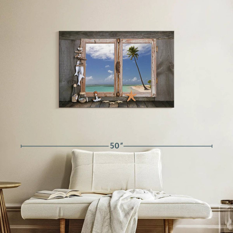 Lilie Nautical Themed Window, 24" H x 36" W
