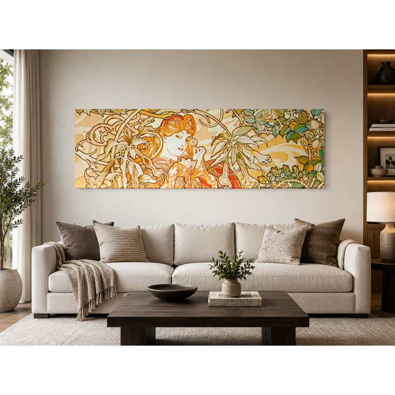 Cowslip (1899) - Art mural sur toile panoramique, 72" W x 24" H