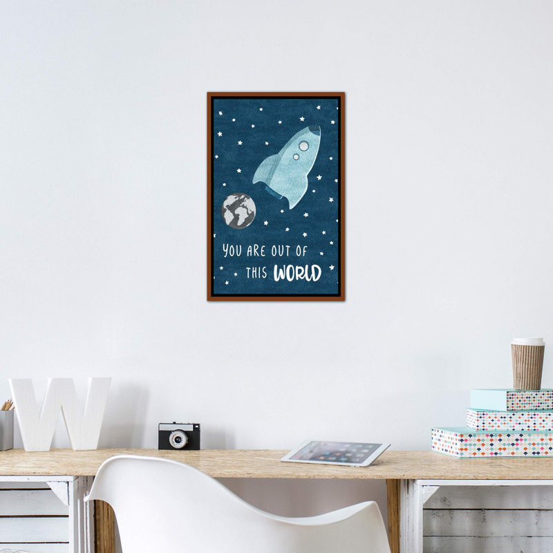« out of the world », art, H 26 po x l 18 po x P 1,5 po, Toile avec cadre en bois classique