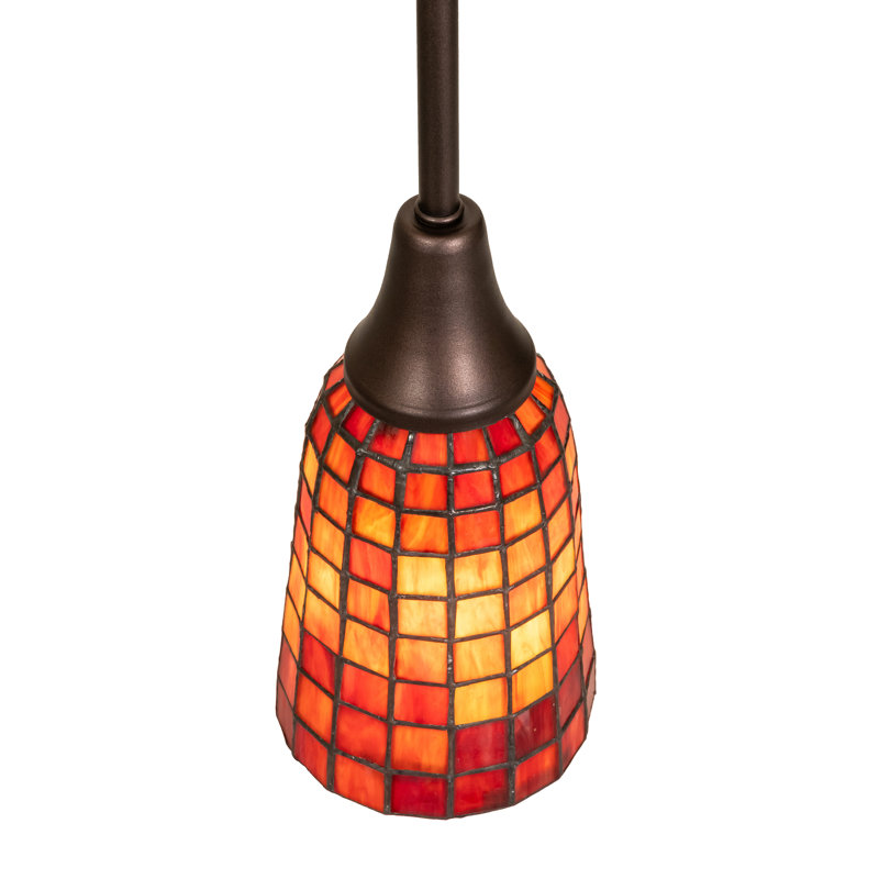 1 - Light Pendant, Orange; Red