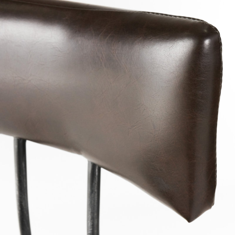 Tabouret de bar pivotant à hauteur réglable Oswalt, Brun