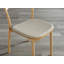 Chaise d'appoint en bois massif brun Brentten