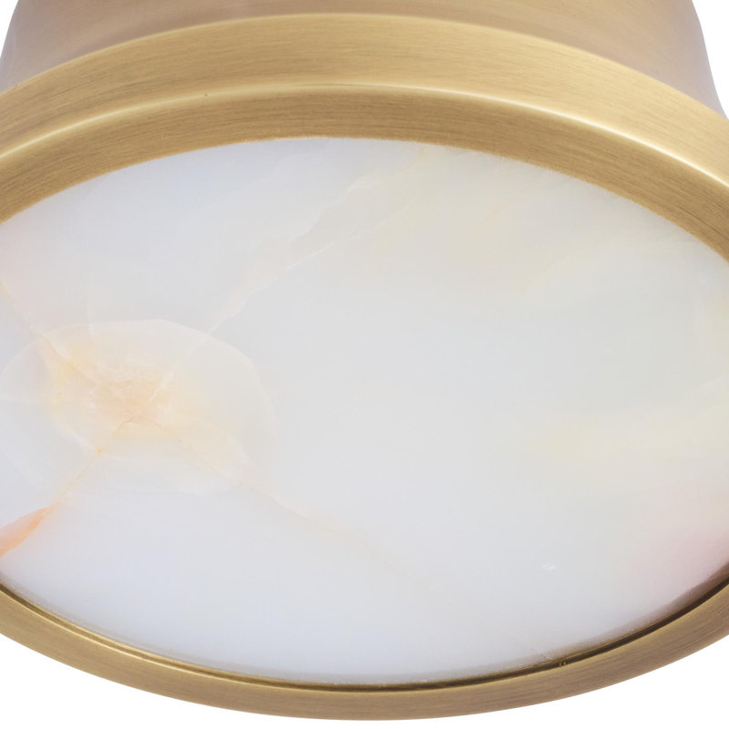 Louisa 1 - Light LED Flush Mount, Antique Brass