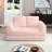 63" Corduroy Upholstered Sleeper Sofa, Convertible Compression Couch Bed With 2 Pillows - No Assembly Required-123034476-128842264