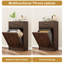 Armoire à poubelle cannelée inclinable, armoire de poubelle cachée avec rangement de 10 gallons-107263853