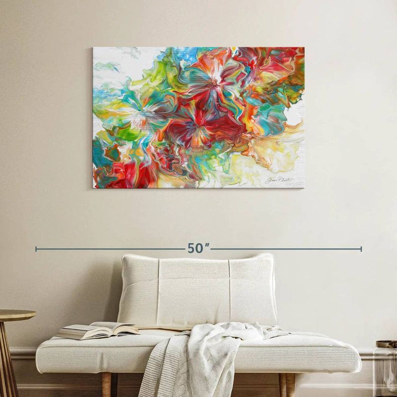 Avery Abstract Pouring X, 26" H x 39" W