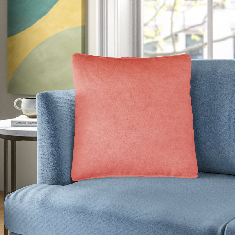 Cotton Throw Pillow, Pink, 16" x 16"