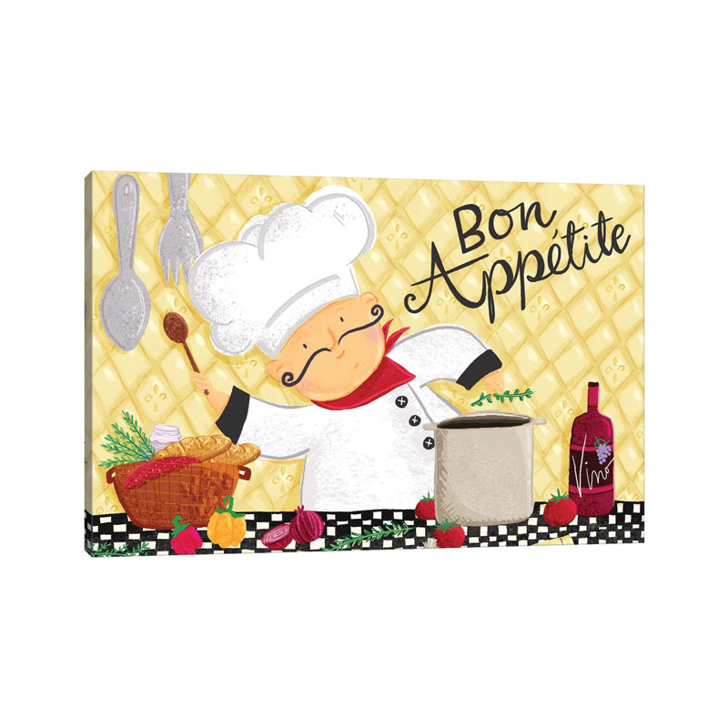 Bon Appetit I by Jessica Weible - Wrapped Canvas Gallery-Wrapped Canvas Giclée, 20.32 cm H x 30.48 cm W
