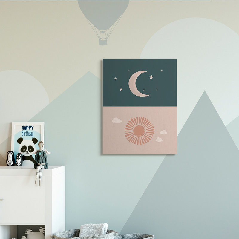 Ciel nocturne sur une journée ensoleillée, Toile tendue, H 40 po x l 30 po
