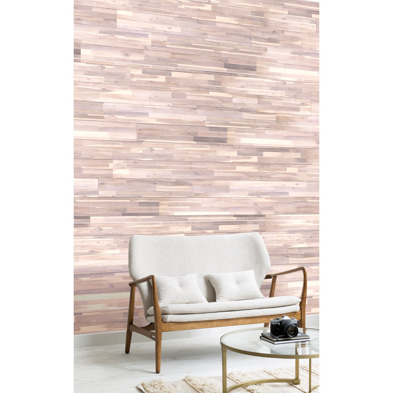 Panneau mural 6 po x 48 po Shiplap, Blanc biologique