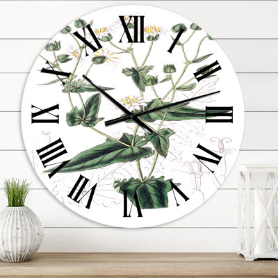 Vintage Plant Life XXII - Horloge murale traditionnelle