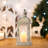 14.4" Lanterns Decorations Indoor, Hanging Candle Lantern Outdoor, Vintage Large Lantern Decor With Clear Glass, Metal Candle Holder For Home, Table, Patio, Rustic Farmhouse Wedding, Christmas-527045837