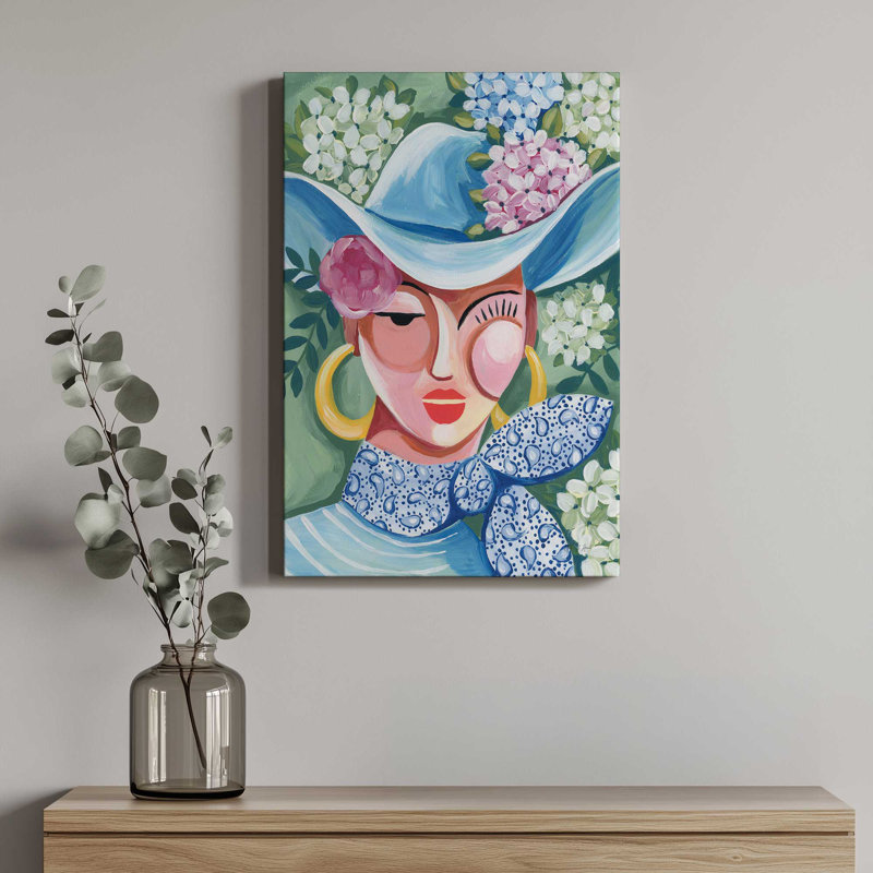 «Southern Belle Cowgirl» par Yvette St. Amant, reproduction d'art sur toile, H 32 po x l 24 po