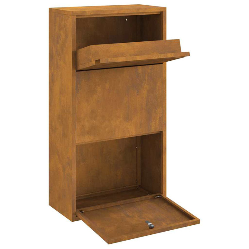 Steel Drop Box, Brown