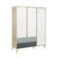 Morones 3 Door Manufactured Wood Wardrobe-40079924