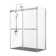 Spezia 68.6'' W 76'' H Semi-Frameless Rectangle Reversible Shower Enclosure