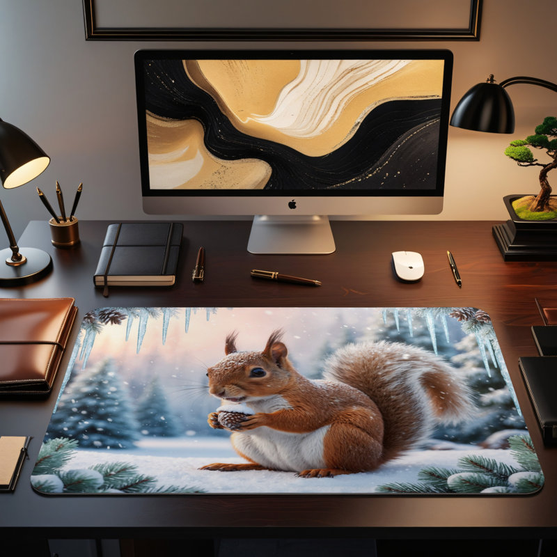 Polyester Desk Pad, 14.4x12.1