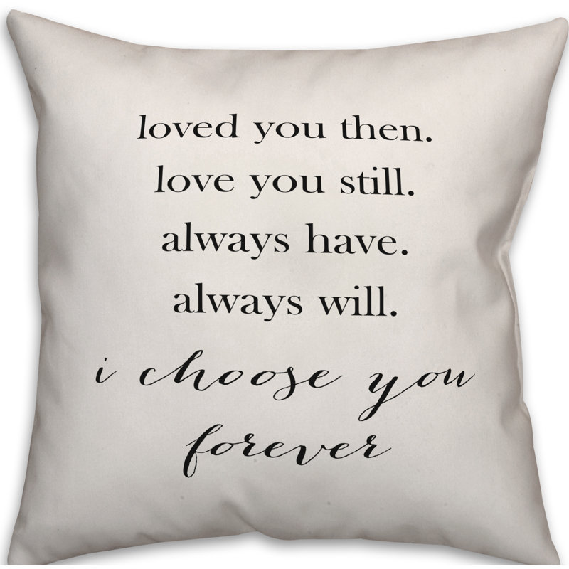  Coussin intérieur / extérieur I Choice You Forever, Polyester / bourre en polyester