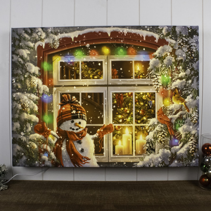 Art mural lumineux Merry and Bright 18 x 24