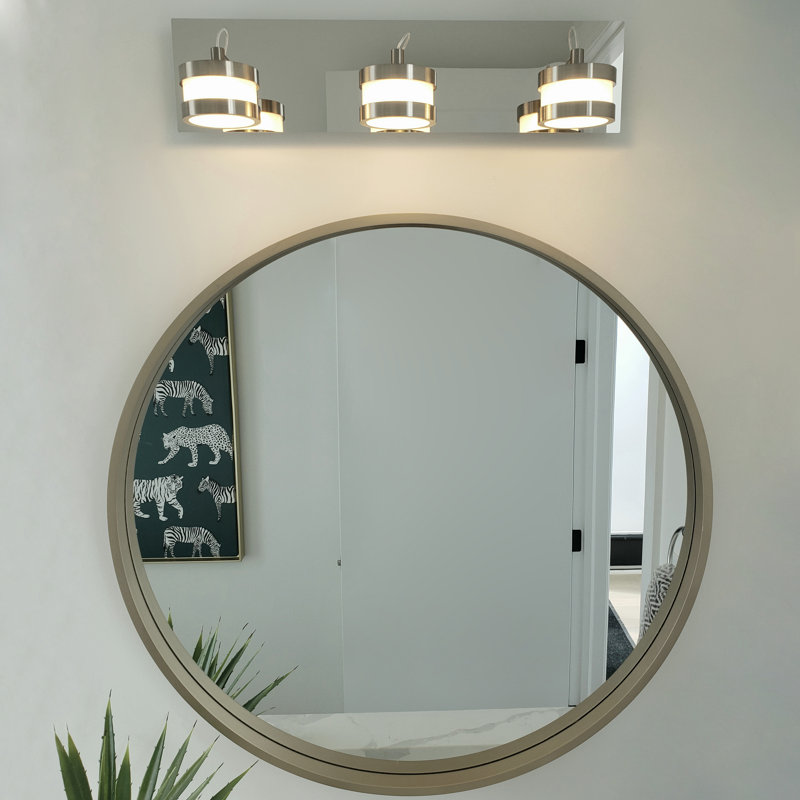 Clandown 4 - Light Dimmable LED Vanity Light, Nickel