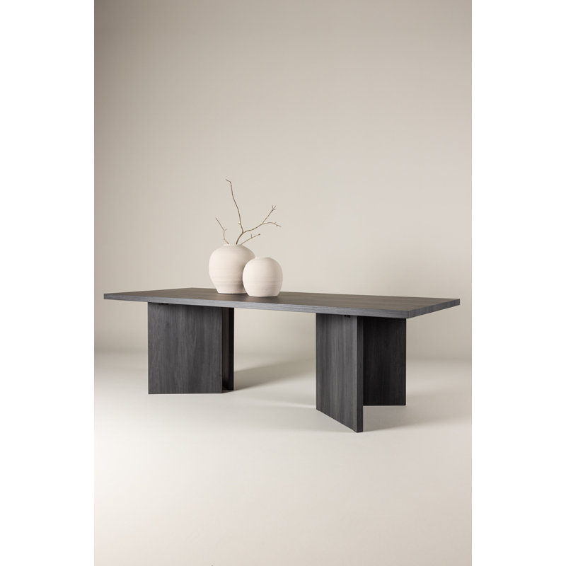 Petar Dining Table, Black, 75cm H x 240cm L x  100cm W