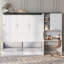 Lit escamotable multifonctionnel avec canapé, bureau et armoire de rangement - Conception pliable peu encombrante-970984678
