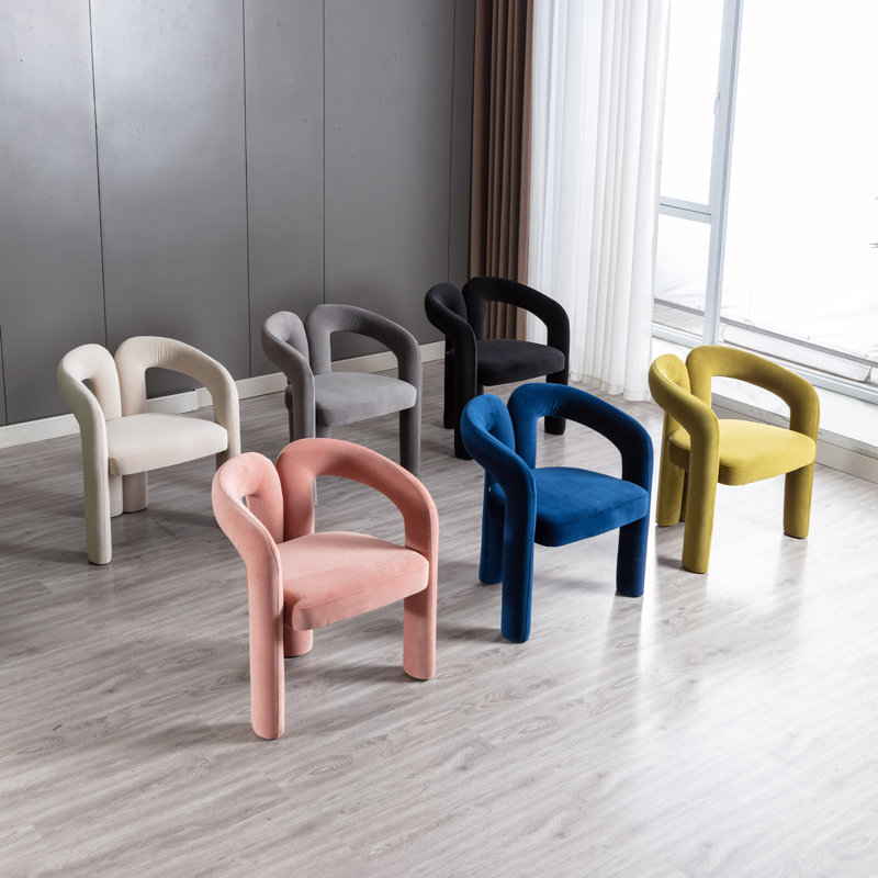 Alejos Velvet Armchair, Beige