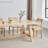 Burlywood Rectangular Solid Wood Dining Table-1130990697