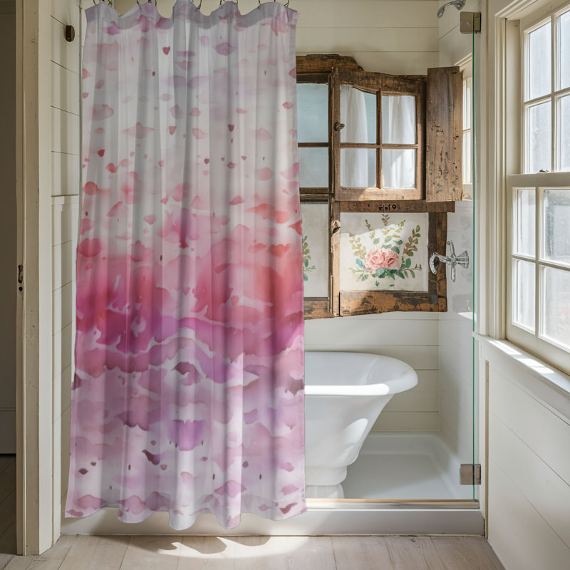 Pink Grace - Premium Shower Curtain, 74"H x 71"W