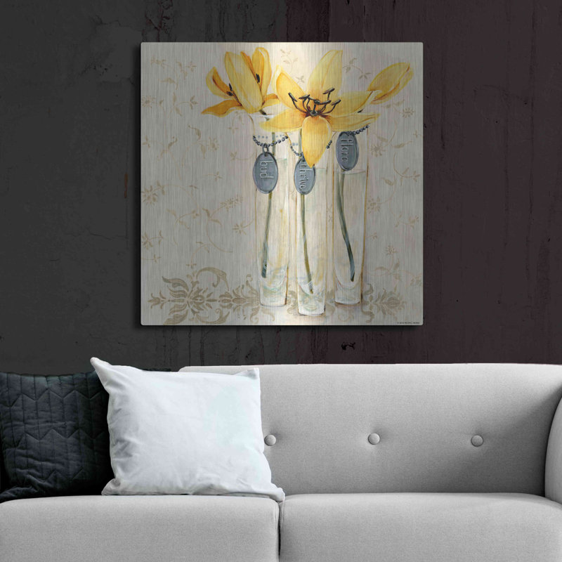 «Inspired Yellow» par Inconnu JD, H 36 po x l 36 po