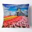 Dutch Windmills and Garden - Coussin imprimé abstrait-30617635-30617639