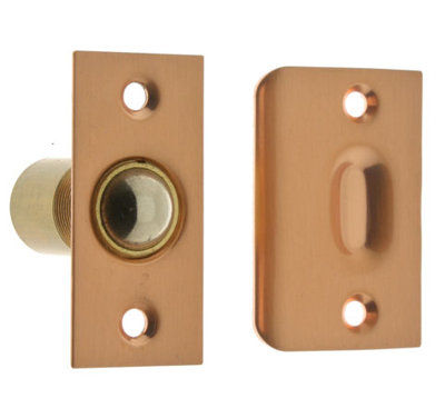 Solid Brass Wide Square Roller Ball Catch