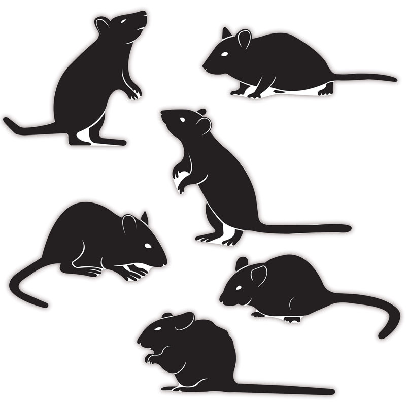 Halloween Mice Silhouettes