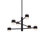 6 - Light Unique / Statement Modern Linear LED Chandelier