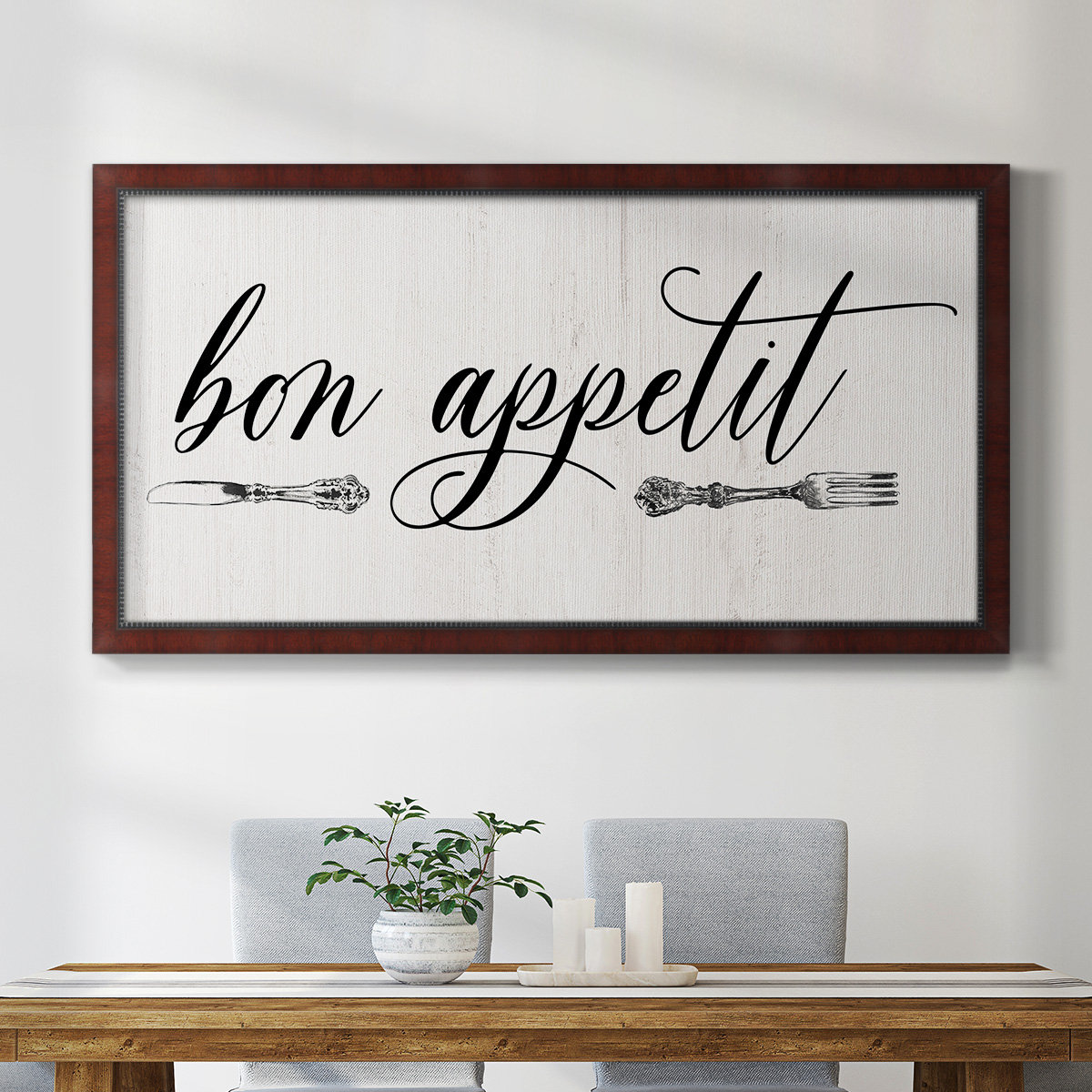 Trinx Bon Appetit - Single Picture Frame Print on Canvas | Wayfair