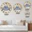 Horloge murale surdimensionnée nautique et côtière Blue Sea 3-73159284