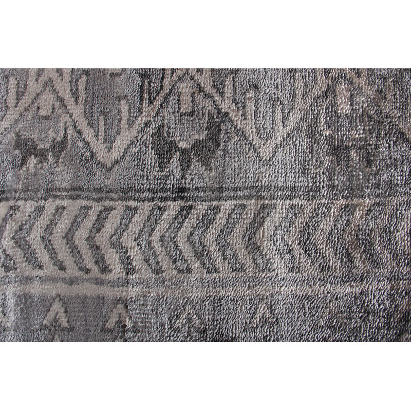 Antique Weave Bamboo Silk Area Rug, Rectangle 6' x 9'
