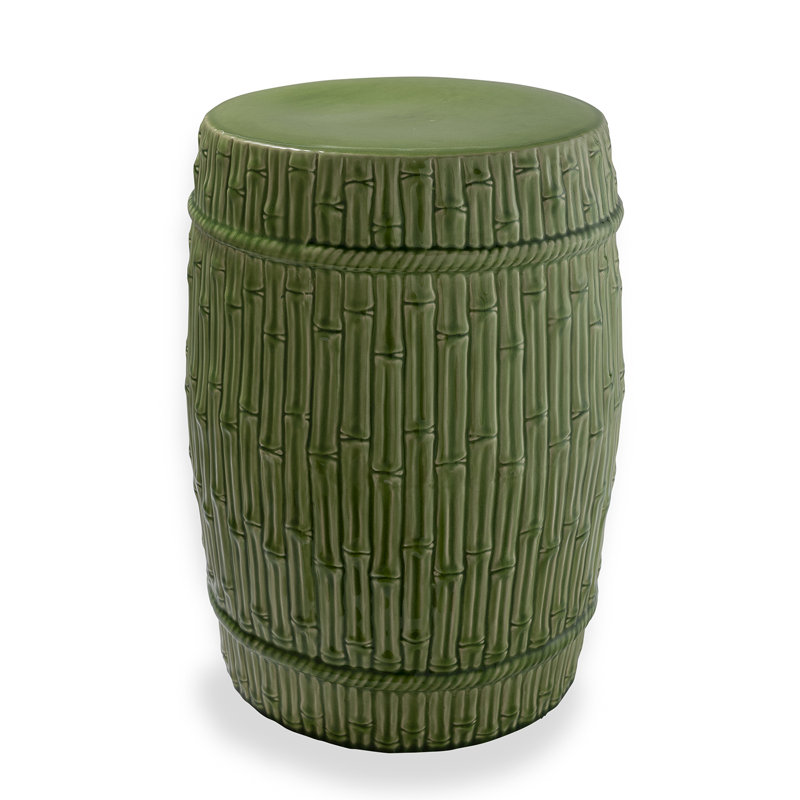 Bamboo Garden Stool, Apple Green