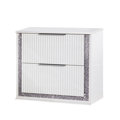 White Glam & Chic Nightstand