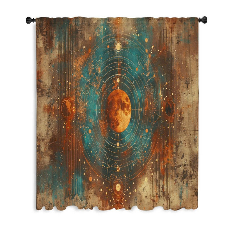Henritta Sheer Curtain Single Panel, 50" W x 96" L