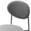 Chaise de salle à manger empilable en velours Crowley-823564228