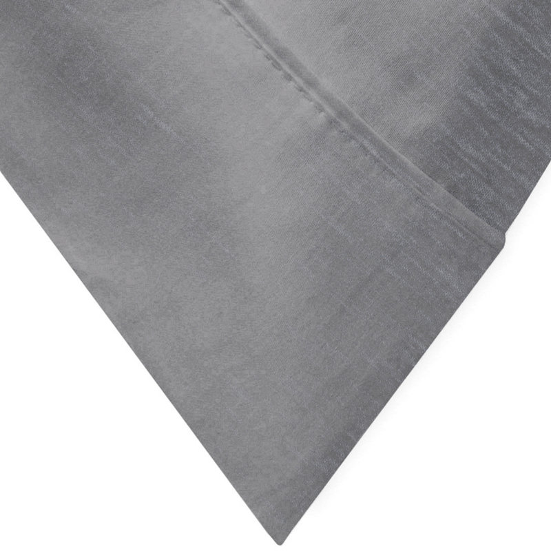 Twin Gray Cotton Blend Jersey Knit Sheet Set