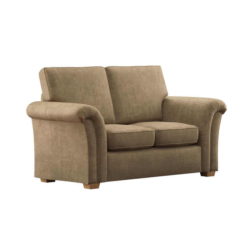 Castleacre Two Seater, Fixed Back, Dark Mink