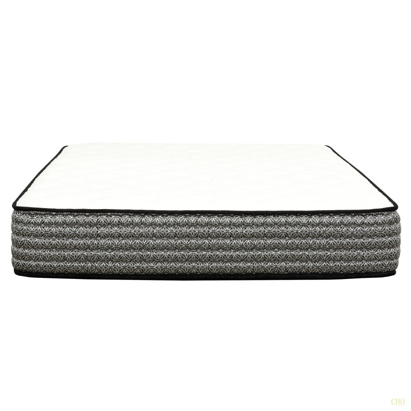 Matelas hybride grand format 12 po, mousse viscoélastique imprégnée de gel et matelas à ressorts ensachés, technologie de refroidissement, transfert à faible mouvement