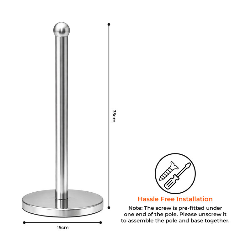 Stainless Steel Paper Towel Holder, Chrome