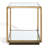 Flodie Mirrored Glass Top End Table