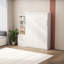 Lit escamotable vertical moderne avec tablette et tiroirs, lit mural blanc compact pour les chambres et les chambres d'amis